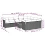 11-piece garden sofa set and black synthetic rattan cushions by , Garden sets - Ref: Foro24-3223836, Price: 690,98 €, Discoun...