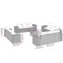 Garden sofa set with cushions 13 pieces beige synthetic rattan by , Garden sets - Ref: Foro24-3225379, Price: 1,00 €, Discoun...