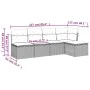 Garden sofa set with cushions 5 pieces beige synthetic rattan by , Garden sets - Ref: Foro24-3249358, Price: 285,51 €, Discou...
