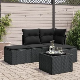 5-piece garden furniture set and black synthetic rattan cushions by , Garden sets - Ref: Foro24-3249324, Price: 286,64 €, Dis...