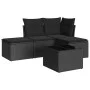 5-teiliges Gartenmöbel-Set und schwarze synthetische Rattankissen von , Gartensets - Ref: Foro24-3249324, Preis: 287,68 €, Ra...