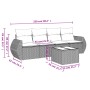 5-teiliges Gartenmöbel-Set und schwarze synthetische Rattankissen von , Gartensets - Ref: Foro24-3253422, Preis: 335,73 €, Ra...