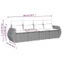 4-teilige Gartensofagarnitur und graue synthetische Rattankissen von , Gartensets - Ref: Foro24-3253417, Preis: 278,01 €, Rab...
