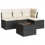 5-teiliges Gartenmöbel-Set und schwarze synthetische Rattankissen von , Gartensets - Ref: Foro24-3249345, Preis: 272,96 €, Ra...