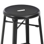 Küchenhocker 2 Einheiten aus schwarzem Stahl von vidaXL, Küchenhocker - Ref: Foro24-280077, Preis: 159,37 €, Rabatt: %
