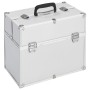 Estuche de maquillaje aluminio plateado 38x23x34 cm de vidaXL, Neceseres - Ref: Foro24-91832, Precio: 68,85 €, Descuento: %