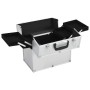 Estuche de maquillaje aluminio plateado 38x23x34 cm de vidaXL, Neceseres - Ref: Foro24-91832, Precio: 68,85 €, Descuento: %
