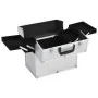 Estuche de maquillaje aluminio plateado 38x23x34 cm de vidaXL, Neceseres - Ref: Foro24-91832, Precio: 58,81 €, Descuento: %