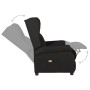 Massagesessel aus schwarzem Stoff von , Elektrische Massagesessel - Ref: Foro24-348518, Preis: 242,94 €, Rabatt: %