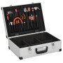 Silberner Aluminium-Werkzeugkoffer 46x33x16 cm von vidaXL, Werkzeugkästen - Ref: Foro24-91846, Preis: 74,16 €, Rabatt: %