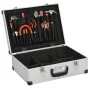 Silver aluminum tool case 46x33x16 cm by vidaXL, Toolboxes - Ref: Foro24-91846, Price: 72,43 €, Discount: %