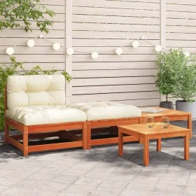 Garden sofa without armrests with cushions and footrest by , Modular outdoor sofas - Ref: Foro24-838146, Price: 177,72 €, Dis...