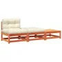 Garden sofa without armrests with cushions and footrest by , Modular outdoor sofas - Ref: Foro24-838146, Price: 177,72 €, Dis...