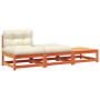 Gartensofa ohne Armlehnen mit Kissen und Fußstütze von , Modulare Sofas für den Außenbereich - Ref: Foro24-838146, Preis: 179...