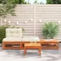 Garden sofa without armrests with cushions and footrest by , Modular outdoor sofas - Ref: Foro24-838146, Price: 177,72 €, Dis...