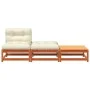 Garden sofa without armrests with cushions and footrest by , Modular outdoor sofas - Ref: Foro24-838146, Price: 177,72 €, Dis...