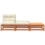 Gartensofa ohne Armlehnen mit Kissen und Fußstütze von , Modulare Sofas für den Außenbereich - Ref: Foro24-838146, Preis: 179...