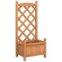 Solid Brown Fir Wood Trellis Planter by , Pots and planters - Ref: Foro24-365482, Price: 60,27 €, Discount: %