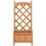 Solid Brown Fir Wood Trellis Planter by , Pots and planters - Ref: Foro24-365482, Price: 60,27 €, Discount: %
