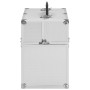 Estuche de maquillaje aluminio plateado 38x23x34 cm de vidaXL, Neceseres - Ref: Foro24-91832, Precio: 68,85 €, Descuento: %