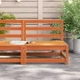 Gartensofa ohne Armlehnen, wachsbraunes Kiefernholz, 70 x 70 x 67 cm von , Modulare Sofas für den Außenbereich - Ref: Foro24-...