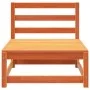 Garden sofa without armrests wax brown pine wood 70x70x67cm by , Modular outdoor sofas - Ref: Foro24-837918, Price: 56,97 €, ...