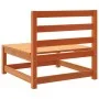Gartensofa ohne Armlehnen, wachsbraunes Kiefernholz, 70 x 70 x 67 cm von , Modulare Sofas für den Außenbereich - Ref: Foro24-...