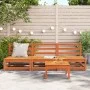Gartensofas ohne Armlehnen 3 Einheiten braunes Holz 70x70x67 cm von , Modulare Sofas für den Außenbereich - Ref: Foro24-83793...