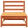 3-Sitzer-Gartensofa aus massivem, wachsbraunem Kiefernholz von , Modulare Sofas für den Außenbereich - Ref: Foro24-837953, Pr...
