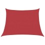 Toldo de vela HDPE rojo 160 g/m² 4/5x3 m