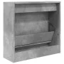 Betongraues Schuhregal aus Holzwerkstoff, 60 x 21 x 57 cm von , Schuhregale und Schuhorganisatoren - Ref: Foro24-839885, Prei...