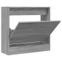 Sonoma gray engineered wood shoe rack 60x21x57 cm by , Shoe racks and shoe organizers - Ref: Foro24-839887, Price: 47,43 €, D...