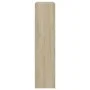 Schuhregal aus Sonoma-Eichenholzwerkstoff, 60 x 21 x 87,5 cm von , Schuhregale und Schuhorganisatoren - Ref: Foro24-839891, P...