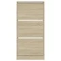 Zapatero de madera de ingeniería roble Sonoma 60x21x125,5 cm de , Zapateros y organizadores de calzado - Ref: Foro24-839898, ...
