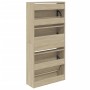 Sonoma Oak Engineered Wood Shoe Rack 60x21x125.5 cm by , Shoe racks and shoe organizers - Ref: Foro24-839898, Price: 80,50 €,...