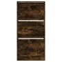 Smoked oak engineered wood shoe rack 60x21x125.5 cm by , Shoe racks and shoe organizers - Ref: Foro24-839900, Price: 90,48 €,...