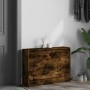 Smoked oak engineered wood shoe rack 80x21x57 cm by , Shoe racks and shoe organizers - Ref: Foro24-839914, Price: 57,70 €, Di...
