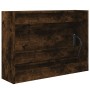 Schuhregal aus geräuchertem Eichenholzwerkstoff, 80 x 21 x 57 cm von , Schuhregale und Schuhorganisatoren - Ref: Foro24-83991...