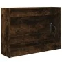 Smoked oak engineered wood shoe rack 80x21x57 cm by , Shoe racks and shoe organizers - Ref: Foro24-839914, Price: 56,86 €, Di...
