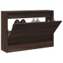 Oak brown engineered wood shoe rack 80x21x57 cm by , Shoe racks and shoe organizers - Ref: Foro24-839916, Price: 79,70 €, Dis...