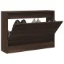 Oak brown engineered wood shoe rack 80x21x57 cm by , Shoe racks and shoe organizers - Ref: Foro24-839916, Price: 78,37 €, Dis...
