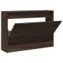Oak brown engineered wood shoe rack 80x21x57 cm by , Shoe racks and shoe organizers - Ref: Foro24-839916, Price: 78,37 €, Dis...