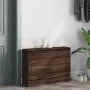 Oak brown engineered wood shoe rack 80x21x57 cm by , Shoe racks and shoe organizers - Ref: Foro24-839916, Price: 78,37 €, Dis...