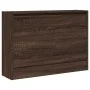Oak brown engineered wood shoe rack 80x21x57 cm by , Shoe racks and shoe organizers - Ref: Foro24-839916, Price: 78,37 €, Dis...