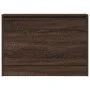 Oak brown engineered wood shoe rack 80x21x57 cm by , Shoe racks and shoe organizers - Ref: Foro24-839916, Price: 78,37 €, Dis...