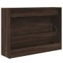 Oak brown engineered wood shoe rack 80x21x57 cm by , Shoe racks and shoe organizers - Ref: Foro24-839916, Price: 78,37 €, Dis...