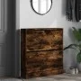 Smoked oak engineered wood shoe rack 80x21x87.5 cm by , Shoe racks and shoe organizers - Ref: Foro24-839921, Price: 81,09 €, ...