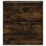 Smoked oak engineered wood shoe rack 80x21x87.5 cm by , Shoe racks and shoe organizers - Ref: Foro24-839921, Price: 81,09 €, ...