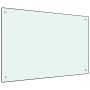 Kitchen splash protection white tempered glass 90x60 cm by vidaXL, Kitchen tools and utensils - Ref: Foro24-249459, Price: 71...