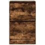 Smoked oak engineered wood shoe rack 60x34x96.5 cm by , Shoe racks and shoe organizers - Ref: Foro24-839949, Price: 91,13 €, ...